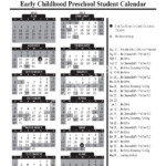 2016 2017 Early Childhood Preschool Calendar Randolph Elementary