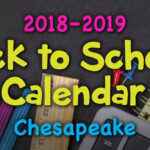 2018 2019 School Calendar Chesapeake