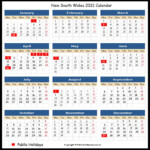 2021 Public Holidays Nsw