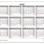 2022 Calendars Public Holidays Michel Zbinden EN