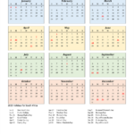 2023 South Africa Calendar With Holidays