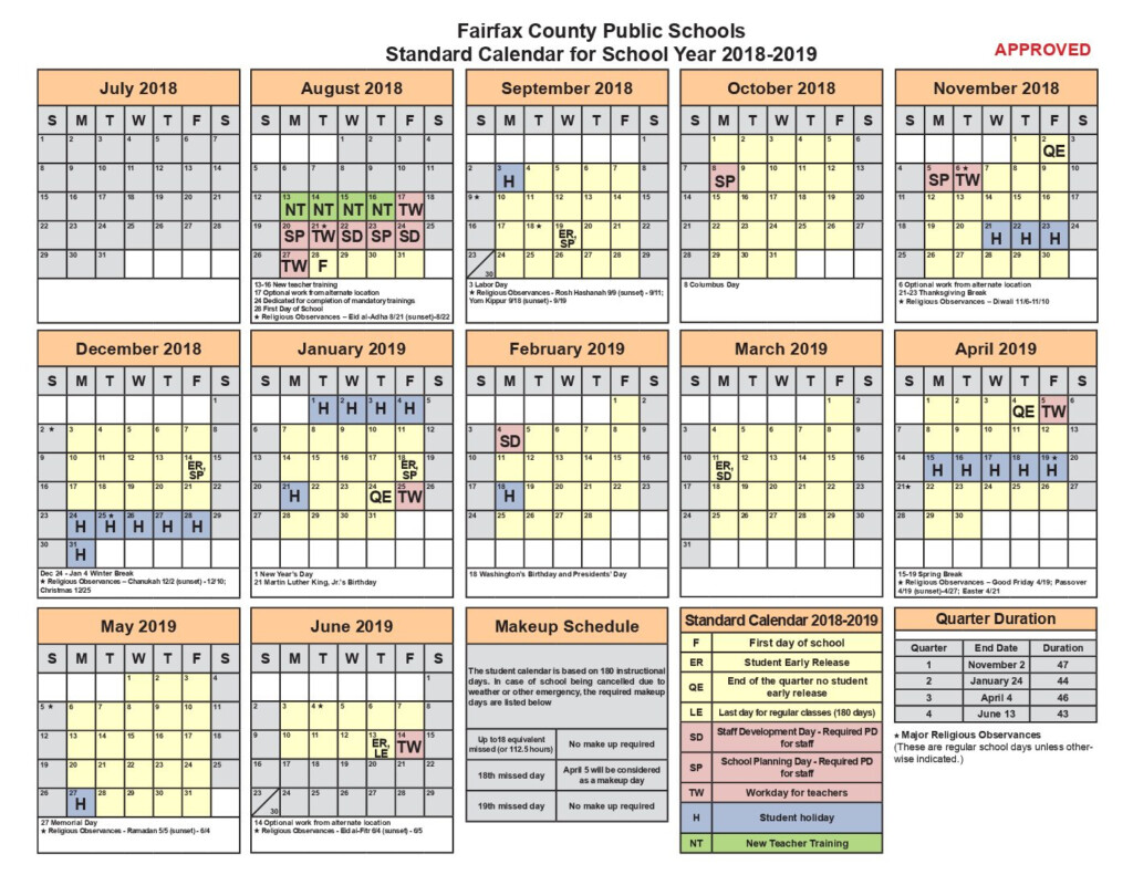 2024 2023 School Calendar Fairfax County 2024 Calendar Printable