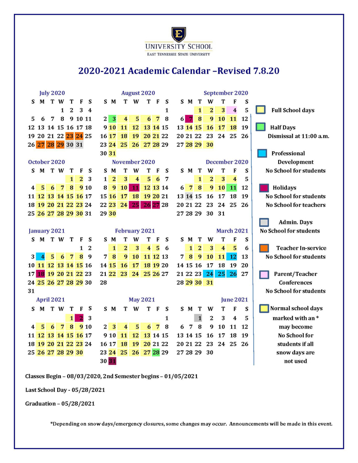 Academic Calendar For Next School Year