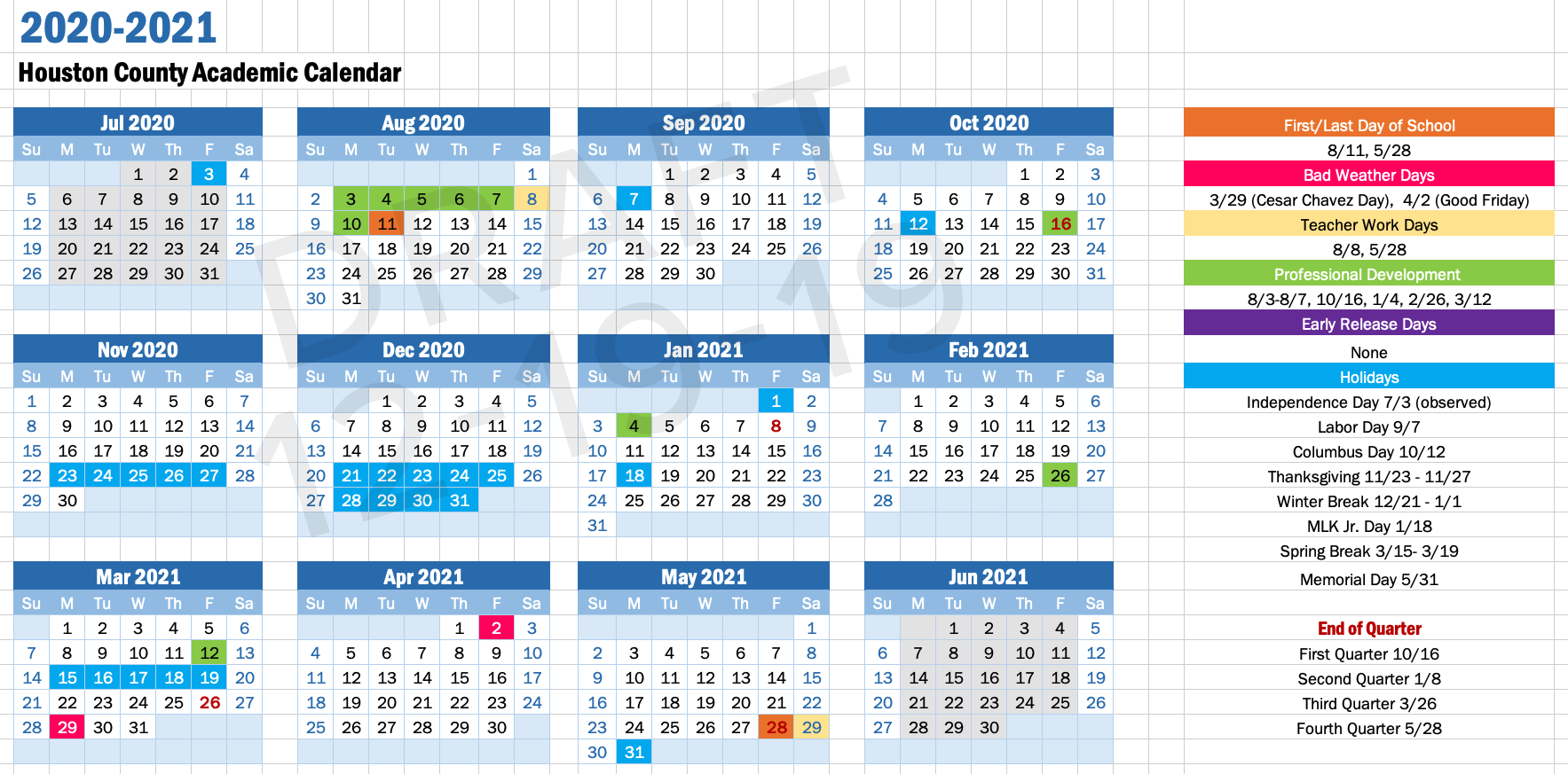 Academic Calendars IDEA Public Schools