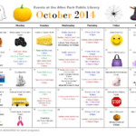 Allen Park Public Library October 2014 Calendar By Allen Park Public