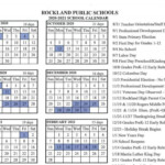 Approved 2020 2021 School Calendar Rockland Public Schools