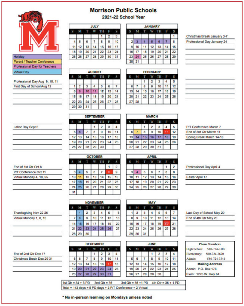 Area Schools Release Calendars Enrollment Information And Reopening 