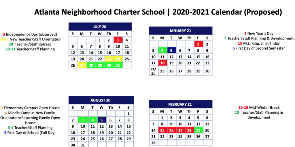 Atlanta Public Schools Calendar 2020 2021 Printablecalendarsfor2021