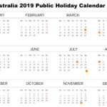 Australia Holiday Calendar 2019 Public Major Holidays Qualads