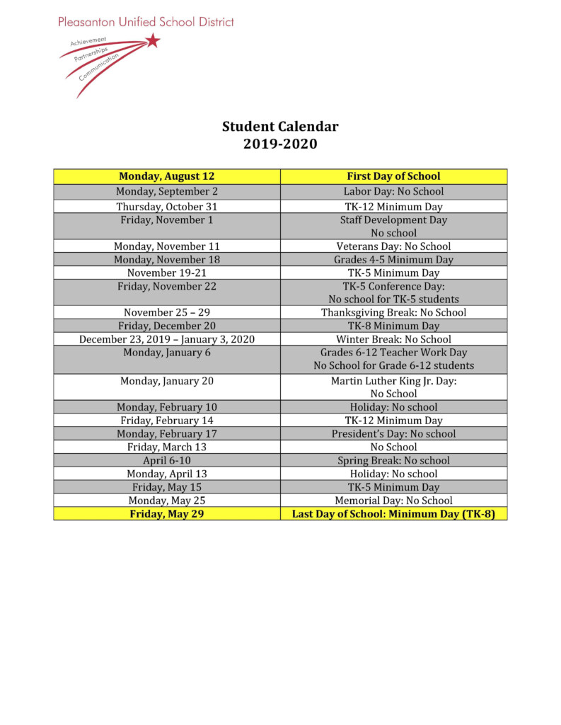 Bay City Public Schools Calender 2021 2020 Printable Calendar 2020 2021