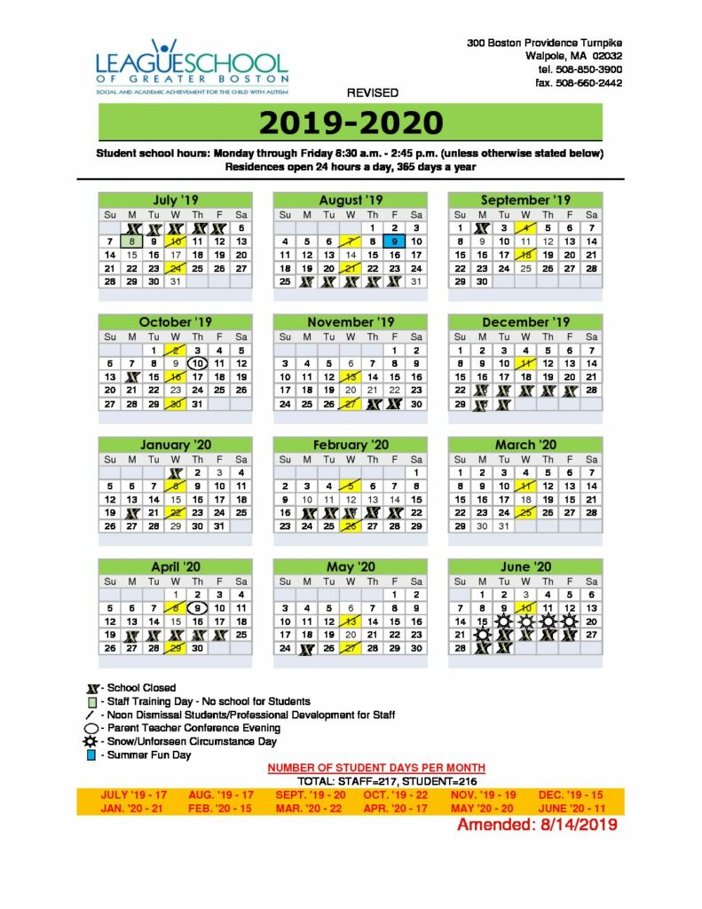 Boston School Calendar 2021 Printable Calendars 2021