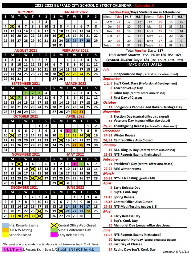 BPS Calendar 2021 22