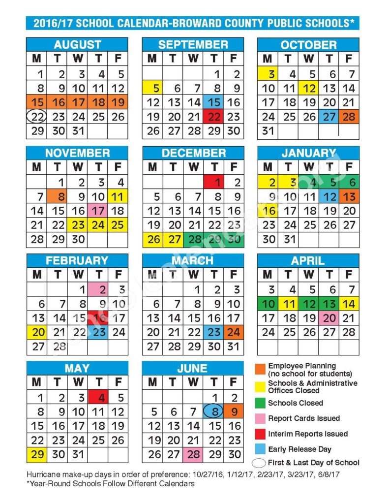 Broward County School Calendar 2020 2021 Printable Calendars 2022