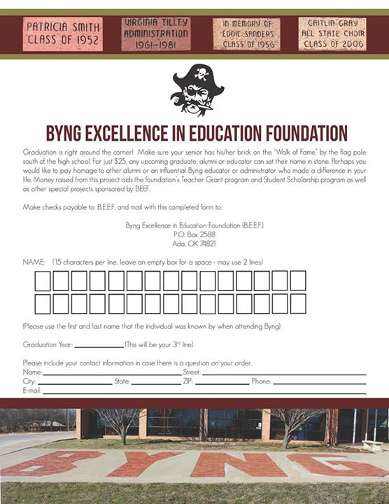 Byng Public Schools Byng Excellence In Education Foundation B E E F 