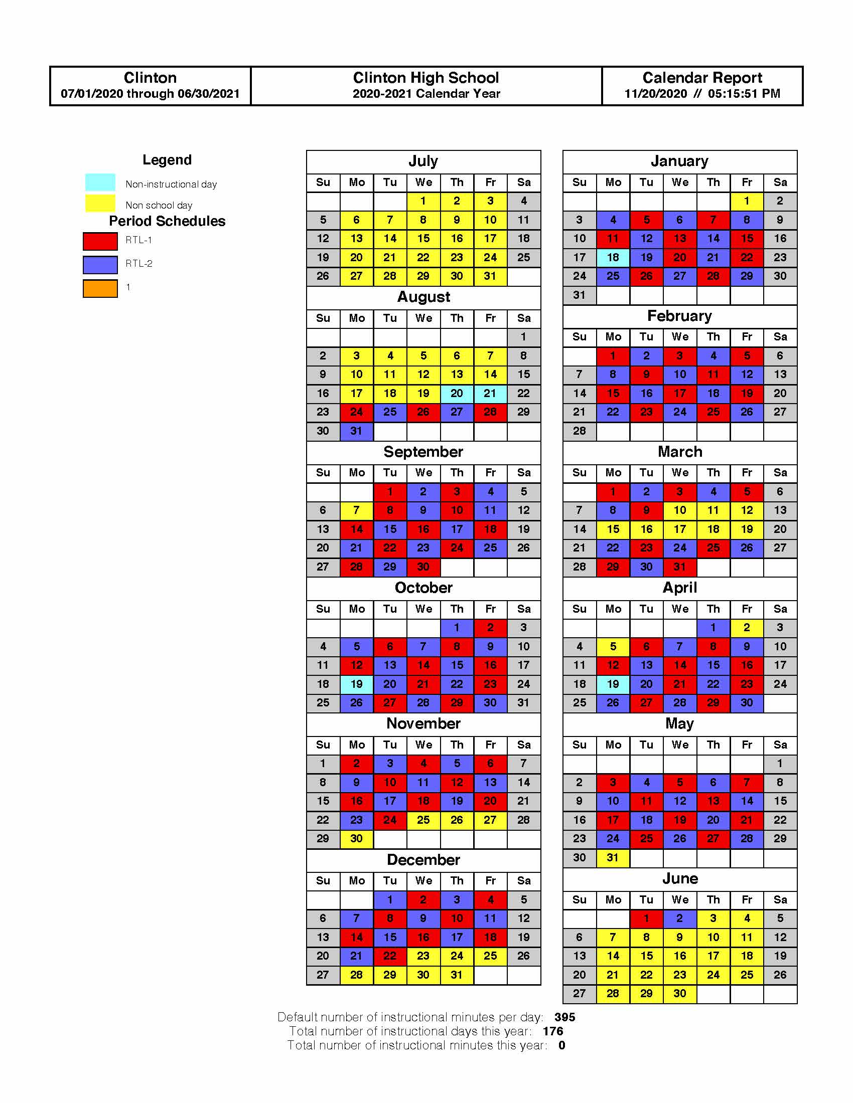 CHS Calendar Clinton Community School District