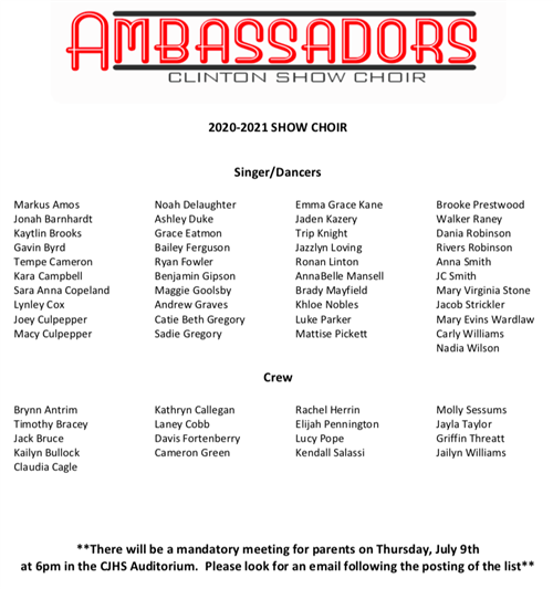 Clinton Junior High Ambassadors