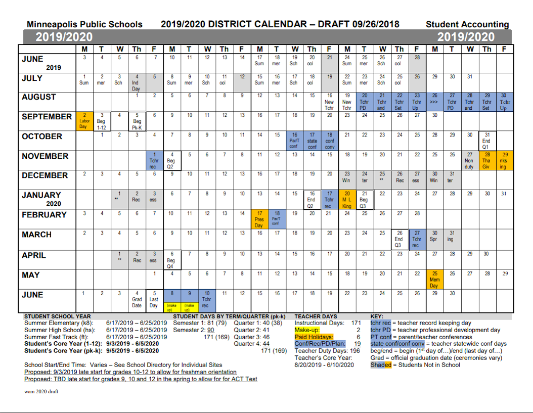 Committee Recommends Post Labor Day School Start Southwest Journal