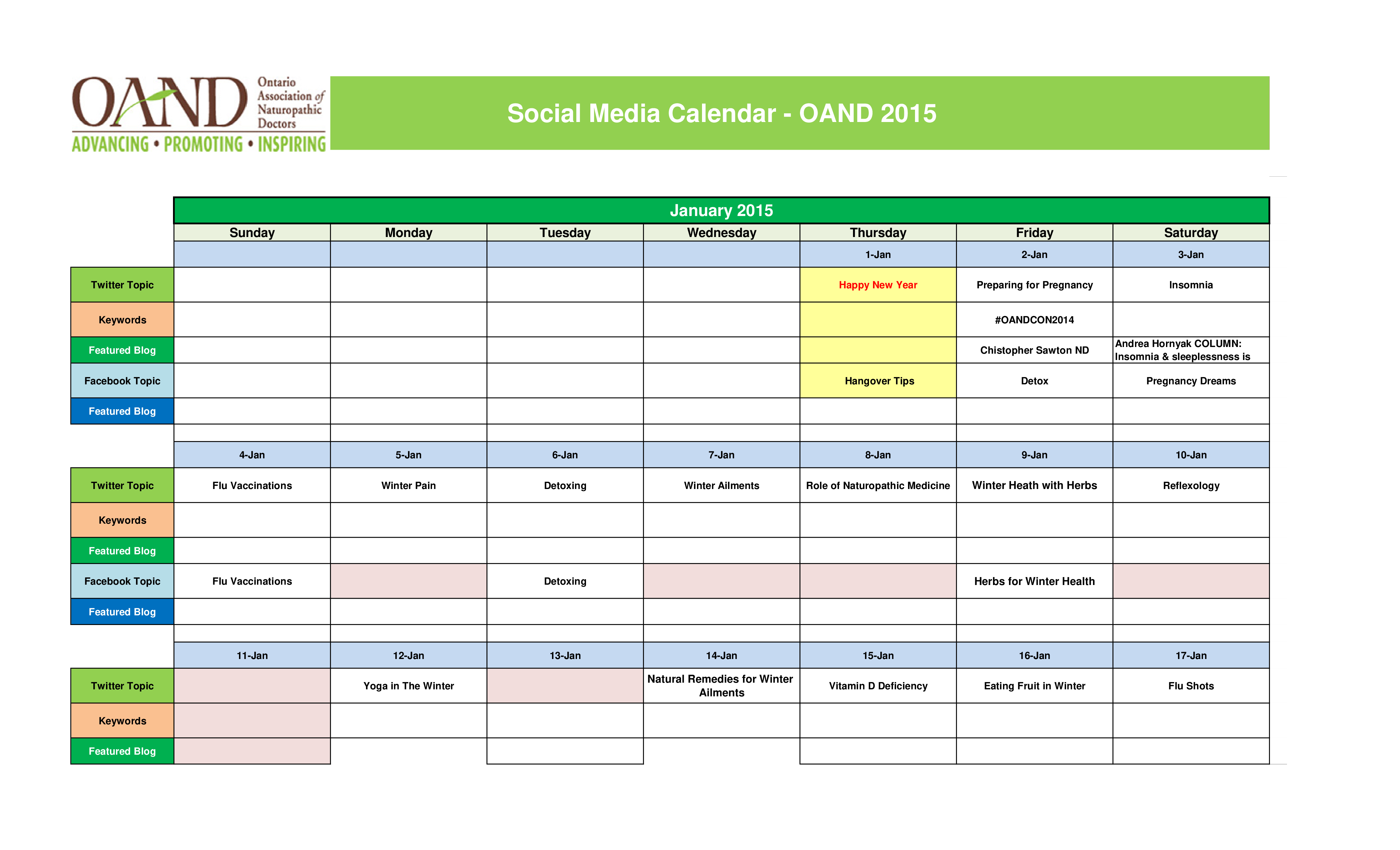 Content Marketing Editorial Calendar Templates At