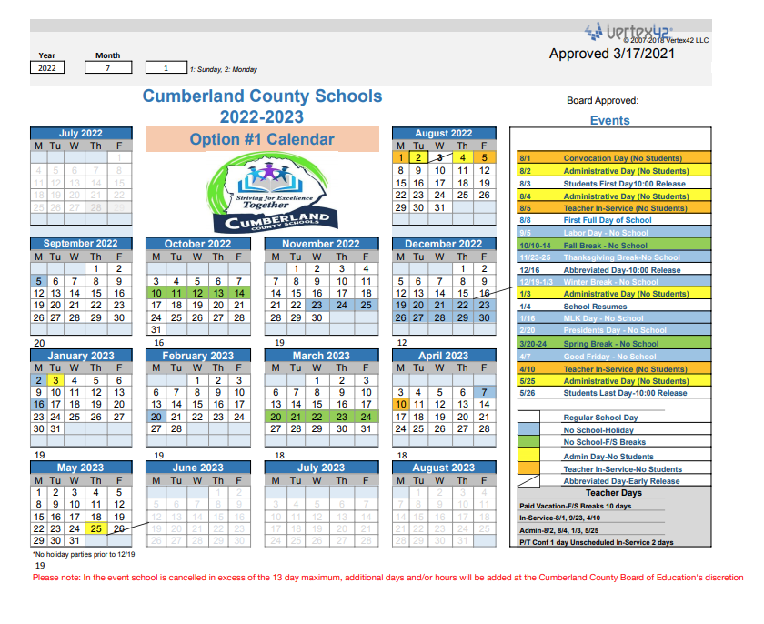 Cumberland County Schools Calendar 2022 June 2022 Calendar From