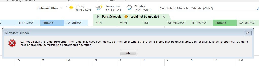 Exchange 2013 Public Folder Calendar could Not Be Updated Spiceworks