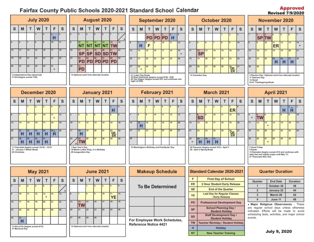 Fairfax County School Calendar 2021 22 Important Update County 