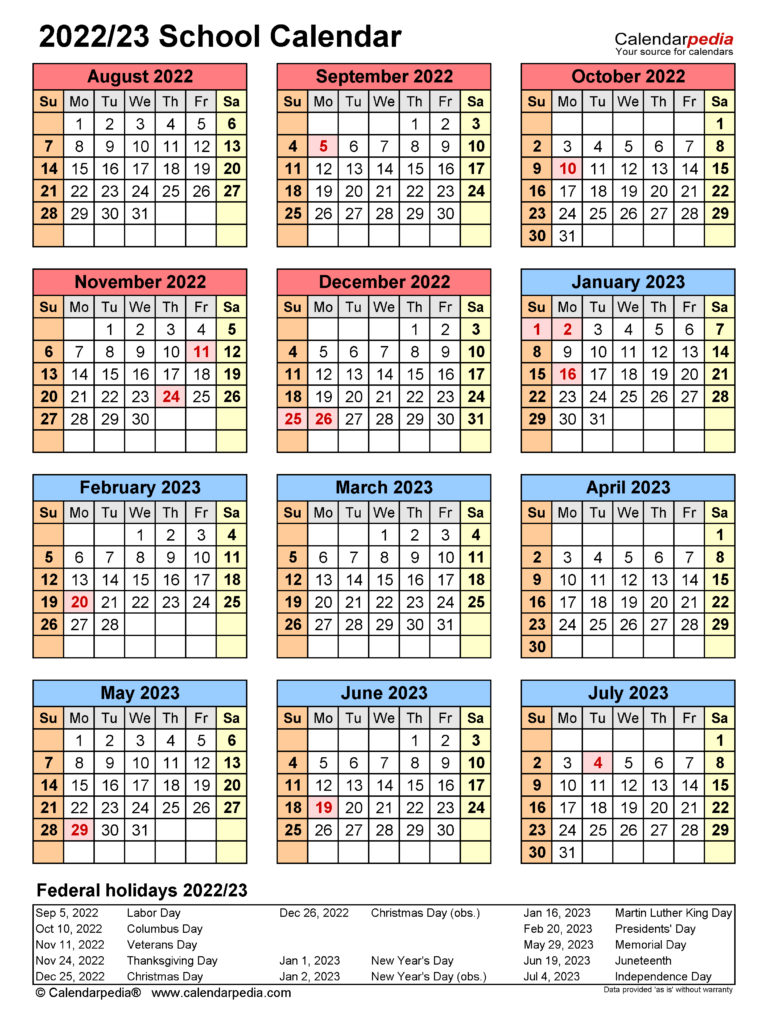 Fargo Public Schools Calendar 2022 2023 June 2022 Calendar