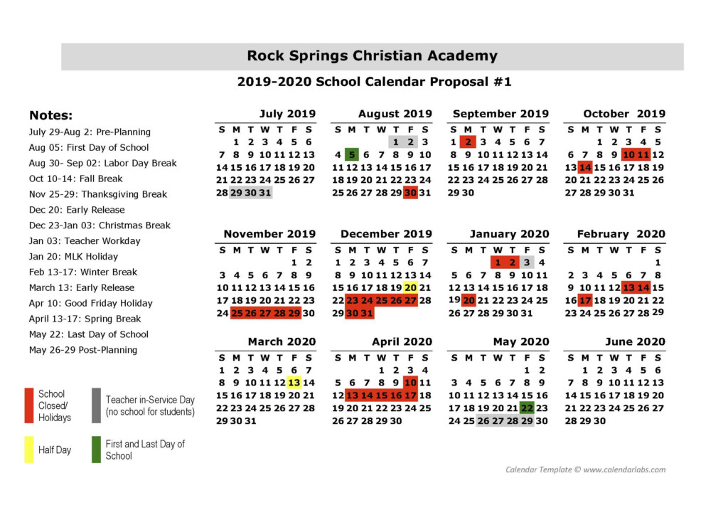 Fayette County Georgia Public School Calendar Printable Calendar 2020 