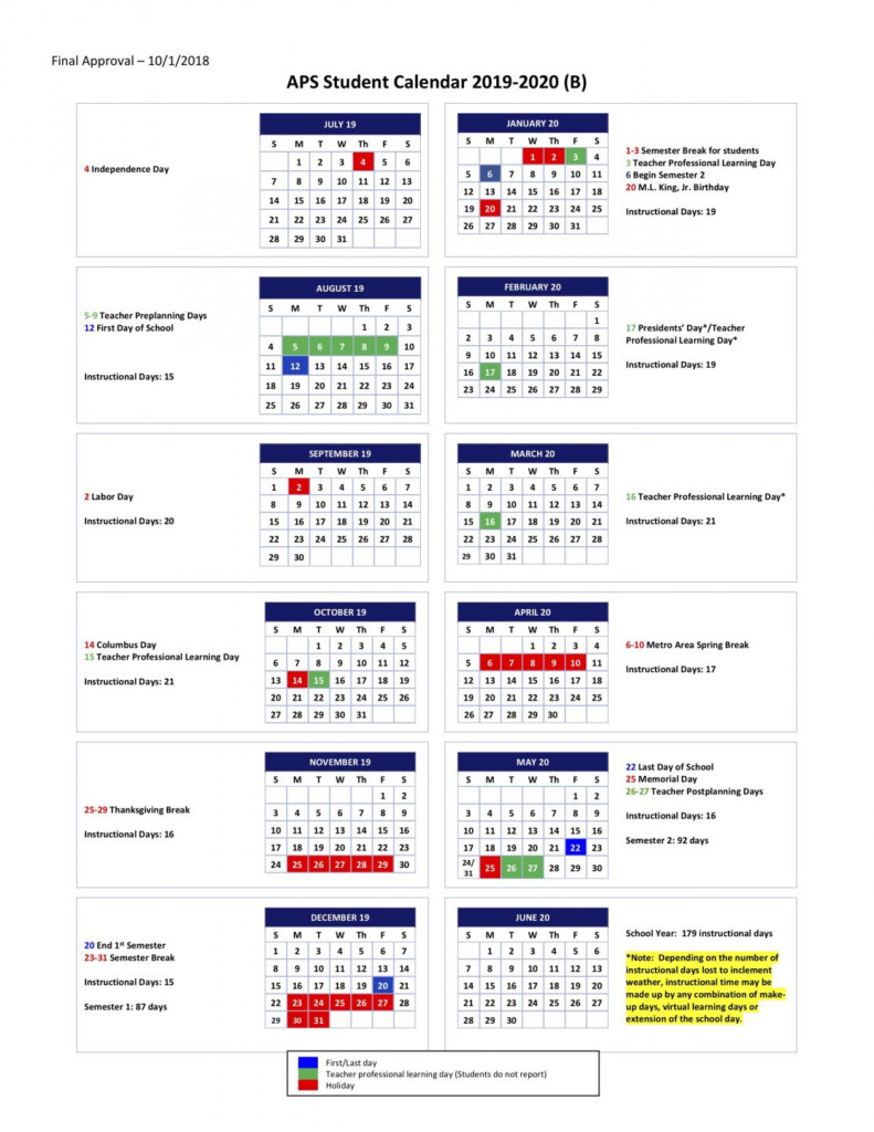 Fayette County Georgia School Calendar Printable Calendar 2020 2021