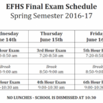 Final Exam Schedule Edsel Ford High School