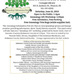 Genealogy Information Fair MuncieCalendar