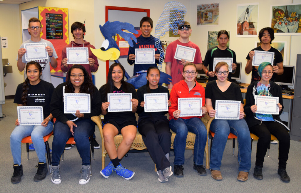 Holbrook High Announces March Students Of The Month Navajo Hopi 