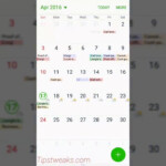 How To Show Public Holidays On Calendar S Planner On Samsung Galaxy S7