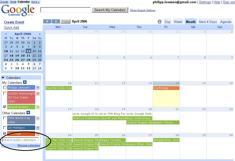 Interesting Google Calendars Google Blogoscoped Forum