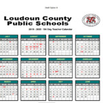 Loudoun County School Calendar 2020 Calendar