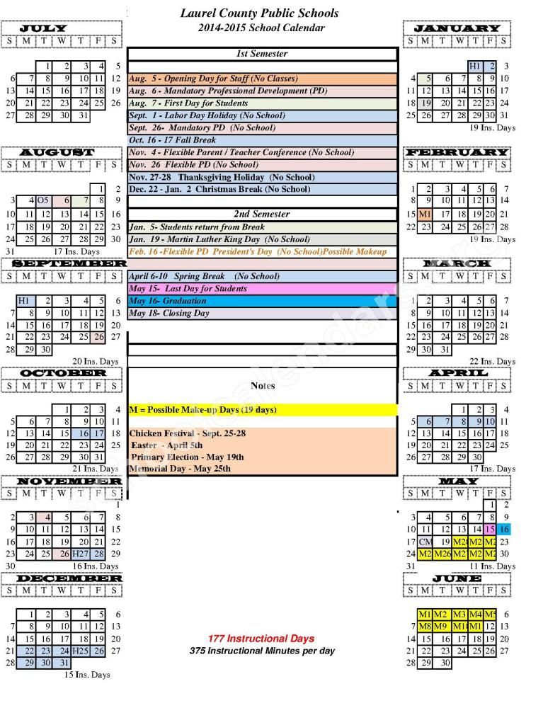 Madison County Schools School Year Calendar Printable Calendar 2020 2021