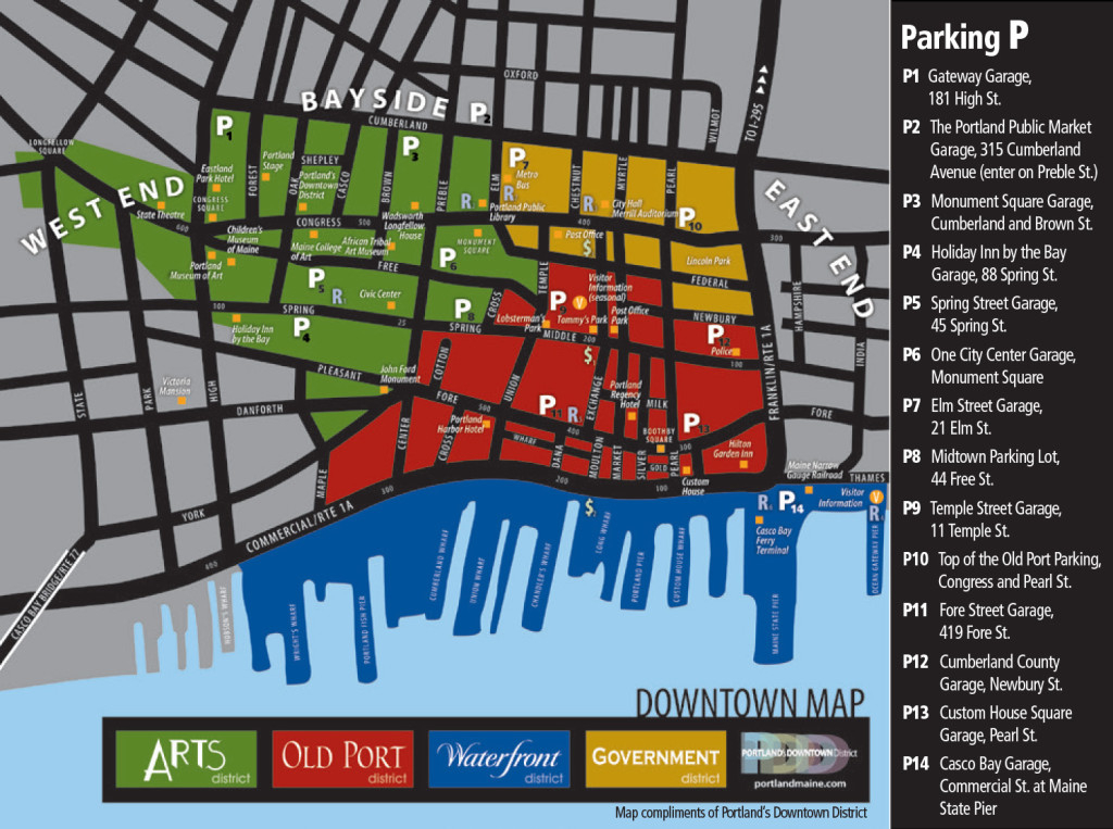 Maps Festival And Events Parking And Transportation Portland Press 