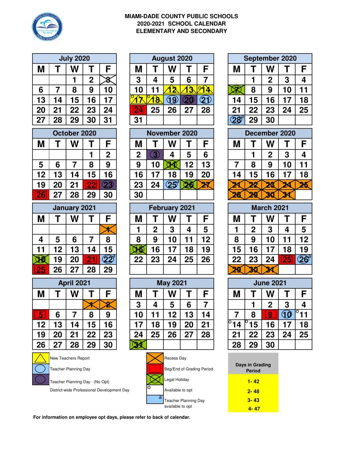 Miami Dade County School Board Approves 2020 21 School Calendars