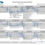 Revised 2020 2021 School Year Calendar Stamford Public Schools