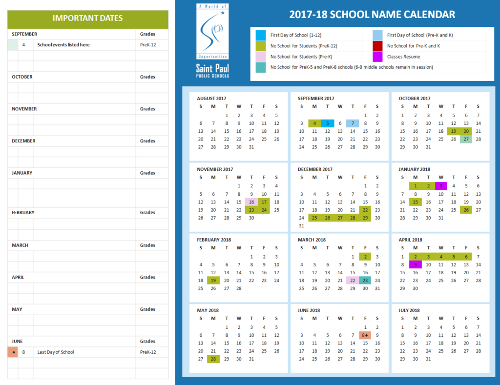 School Marketing Toolkit Calendars