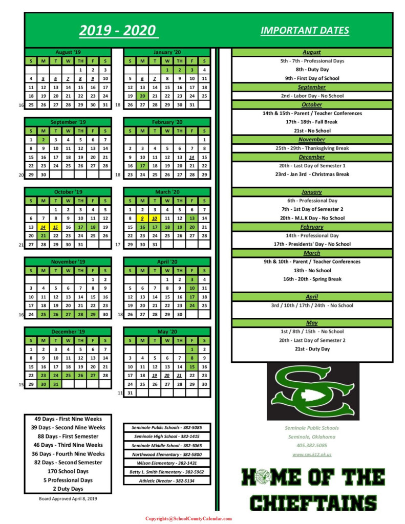 Seminole County School Calendar 2021 22 Important Update County 