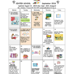 September 2018 Center School Calendar Peabody Public Schools