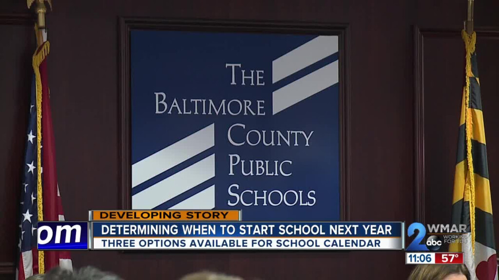 Three Options For Baltimore County Schools Calendar Vote To Come In 