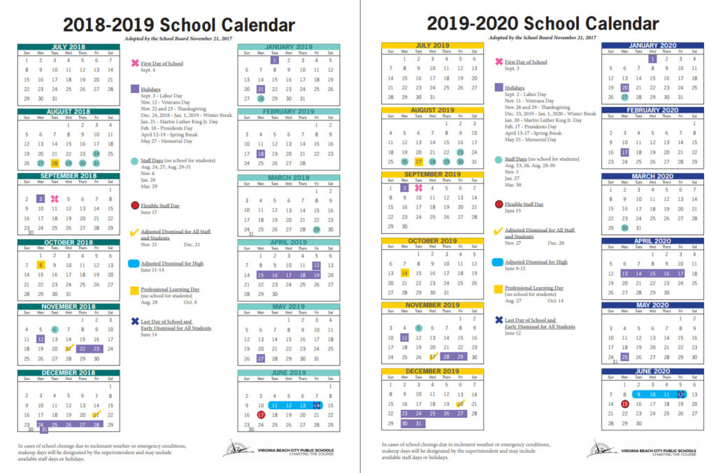 Virginia Beach City Public schools Calendar Printable Calendar 2022 2023