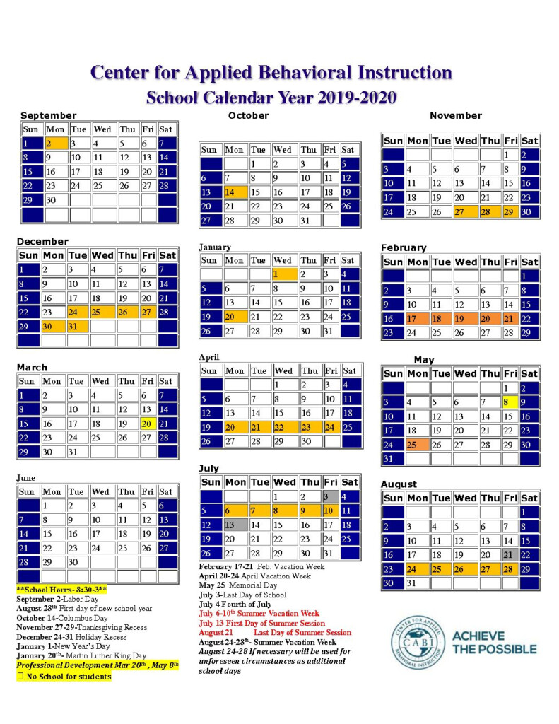 Worcester Public Schools Calendar 2021